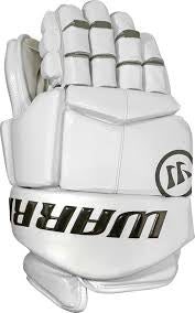 White lacrosse gloves.