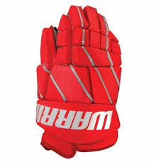 A pair of girls lacrosse gloves.